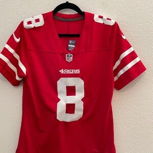 49ers Steve Young Football Jersey Red 8 Size Medium